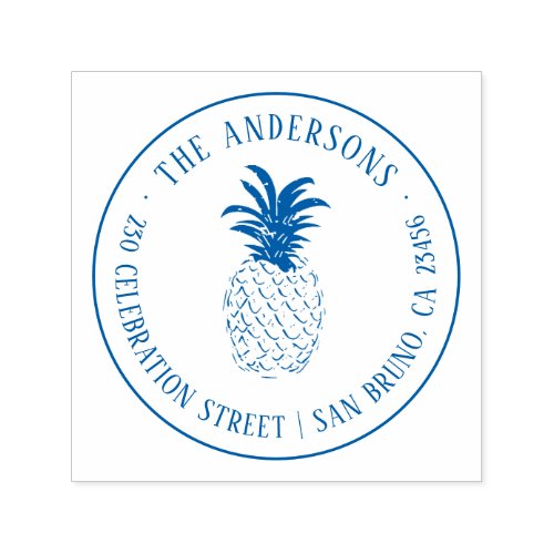 Create Your Own Custom Pineapple Return Address Self_inking Stamp