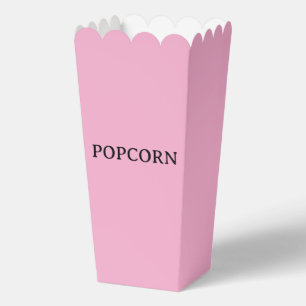 Create Your Own Custom Pink Popcorn Favor Boxes