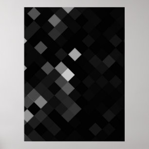 Create Your Own Custom Pixel Background - Black Poster