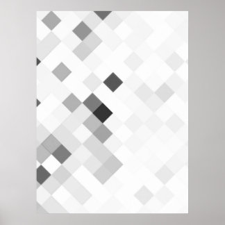 Create Your Own Custom Pixel Background - White Poster