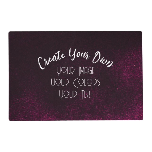 Create Your Own Custom Placemat (Front)