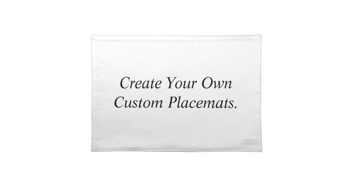 Zazzle Custom Placemats