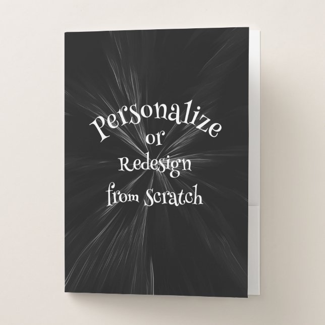 Create Your Own Custom Pocket Folder (Front)
