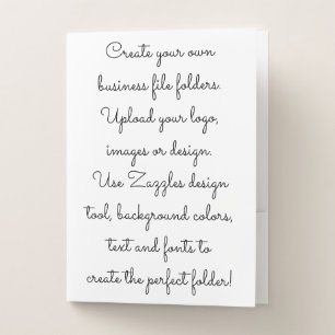 Create Your Own Custom Pocket Folder