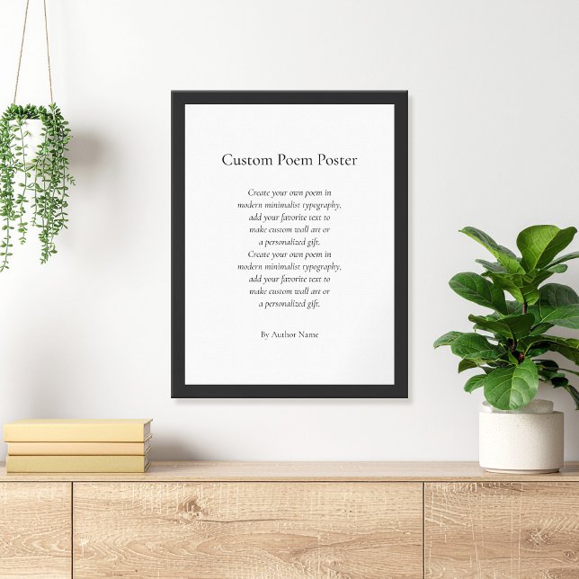 Create Your Own Custom Poem Poster (Creator Uploaded)