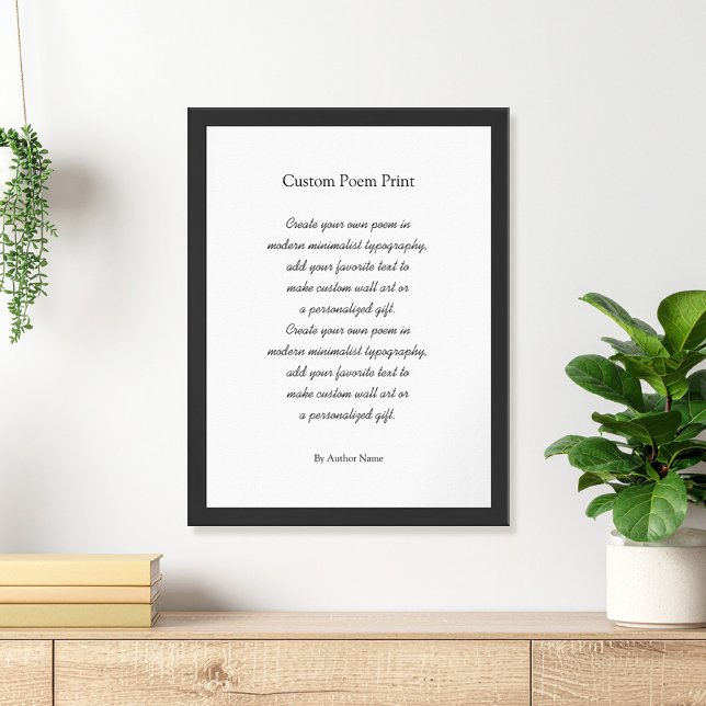Create Your Own Custom Poem Poster (Creator Uploaded)
