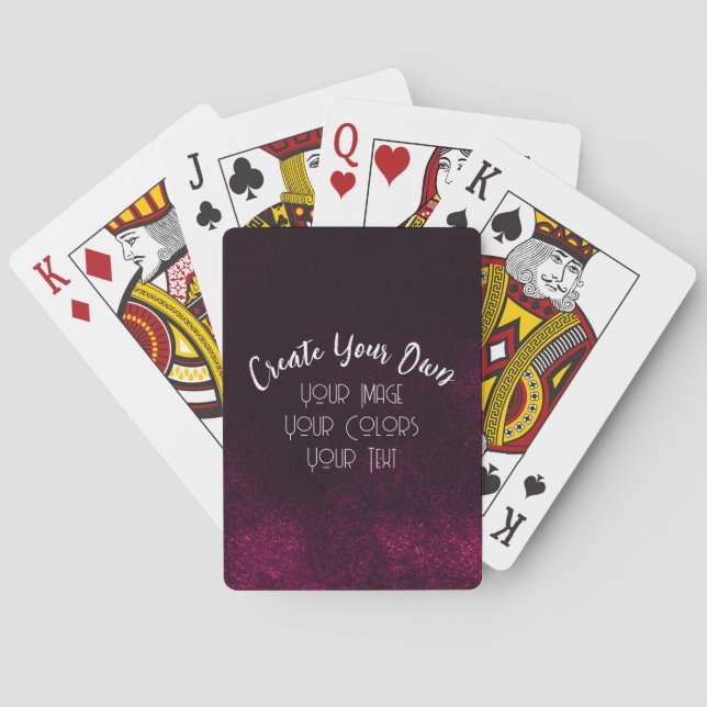 Create Your Own Custom Poker Cards (Back)