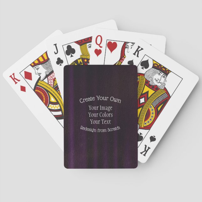 Create Your Own Custom Poker Cards (Back)