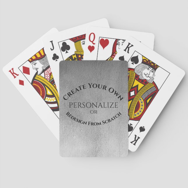 Create Your Own Custom Poker Cards (Back)