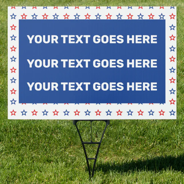 Create Political Sign Create Your Own Custom Political Sign | Zazzle