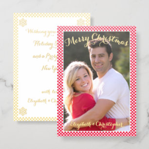 Create Your Own Custom Premium Christmas Holiday Letterpress Photo Cards