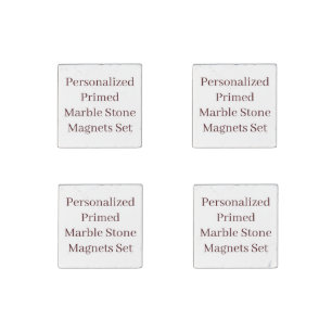 Create Your Own Custom Primed Marble Stone Set Magnet
