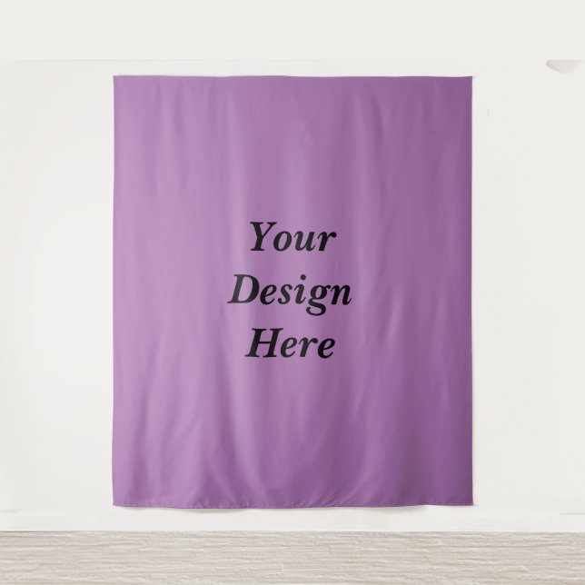 Create Your Own Custom Purple Personalized Tapestry (Front)