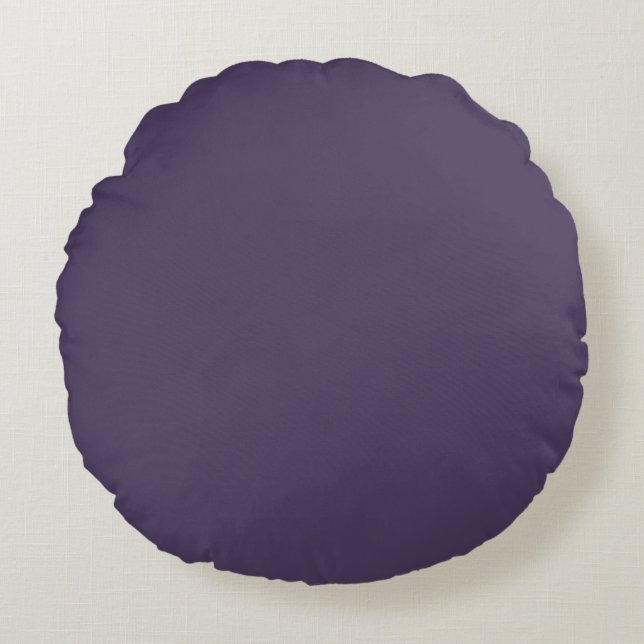 Create Your Own Custom Purple Round Pillow (Front)