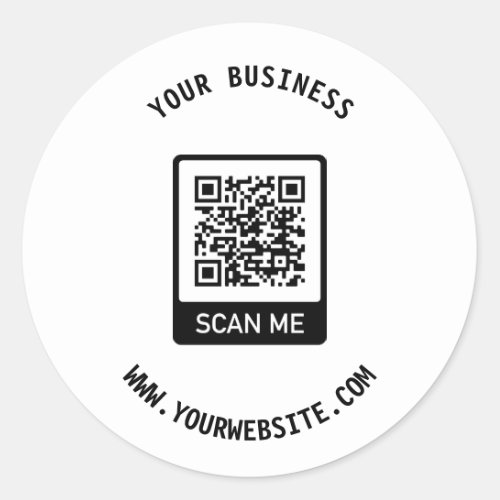 Create Your Own Custom QR Code Business Sticker