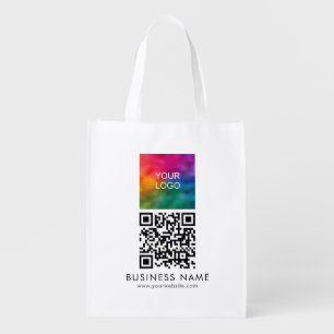 Create Your Own Custom QR Code Logo Website Url Grocery Bag