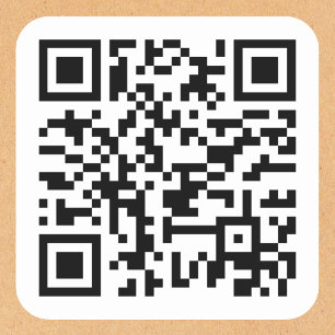 Create Your Own Custom QR Code Website Address URL Square Sticker