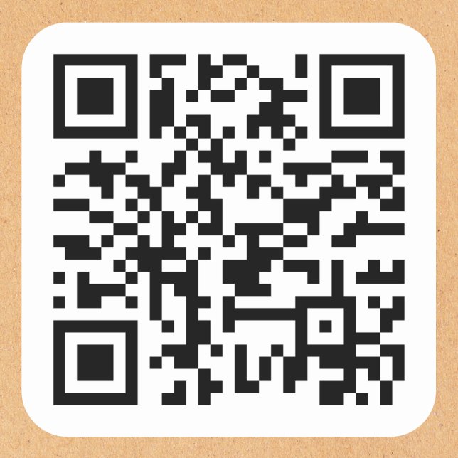Create Your Own Custom QR Code Website Address URL Square Sticker (Create Your Own Custom QR Code Website Address URL Square Sticker)