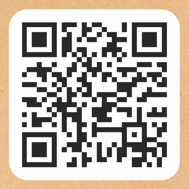 Create Your Own Custom QR Code Website Address URL Square Sticker | Zazzle