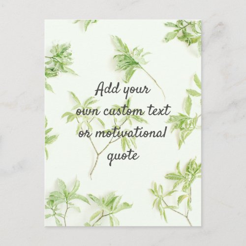 Create Your Own Custom Quote _ Botanical Postcard