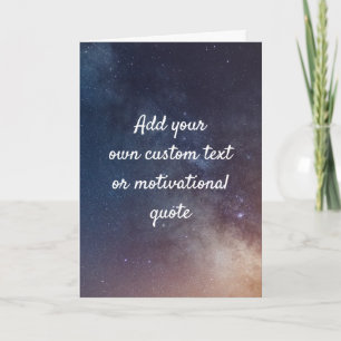 Create Your Own Custom Quote Card - Night Sky