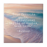 Create Your Own Custom Quote Ceramic Tile<br><div class="desc">Create your own custom quote ceramic tile. Features minimalist typewriter typography.</div>