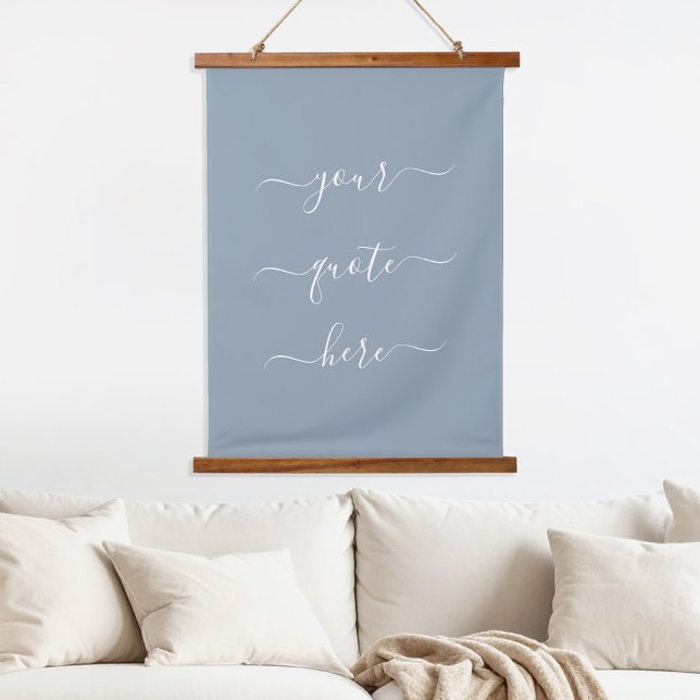 Create Your Own Custom Quote Elegant Script Hanging Tapestry (Creator Uploaded)