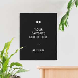 Create Your Own Custom Quote Faux Canvas Print