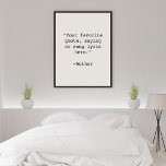 Create Your Own Custom Quote Framed Poster<br><div class="desc">Create your own custom quote framed poster wall art. Features minimalist typewriter typography.</div>