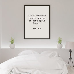 Create Your Own Custom Quote Framed Poster