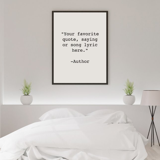 Create Your Own Custom Quote Framed Poster (Creator Uploaded)