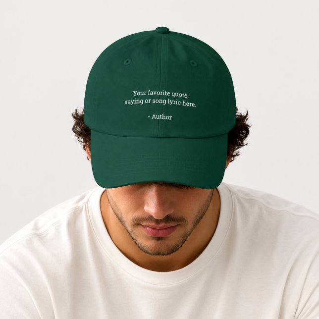 Create Your Own Custom Quote Hat (Creator Uploaded)
