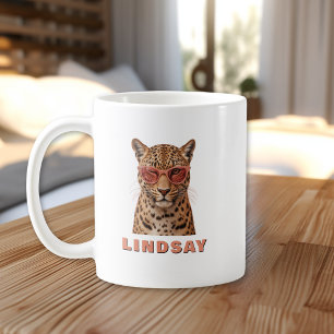 Create Your Own Custom Quote Leopard Coffee Mug