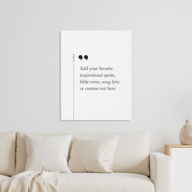Create Your Own Custom Quote Metal Print (Creator Uploaded)