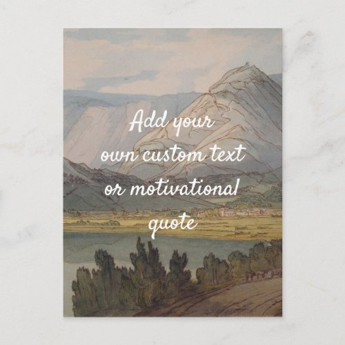 Create Your Own Custom Quote _  Mountains Postcard