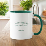 Create Your Own Custom Quote Mug<br><div class="desc">Create your own custom quote coffee mug. Features minimalist customizable typewriter typography.</div>