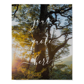 Create Your Own Custom Quote Nature Landscape Poster