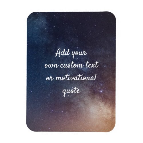 Create Your Own Custom Quote _ Night Sky Magnet