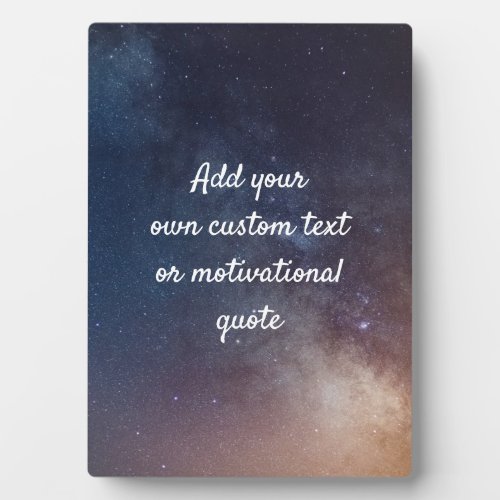 Create Your Own Custom Quote _ Night Sky Plaque