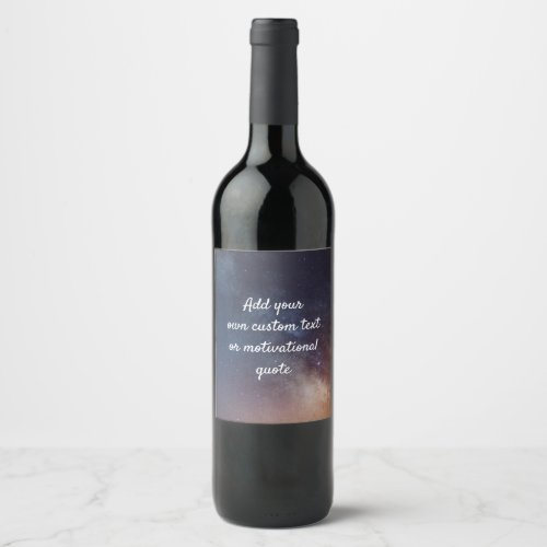Create Your Own Custom Quote _ Night Sky Wine Label
