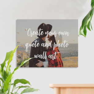 Create Your Own Custom Quote On Picture Faux Canvas Print