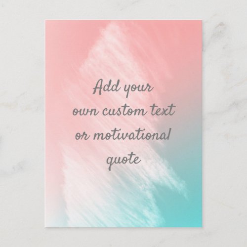 Create Your Own Custom Quote _ Pastel Postcard