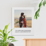Create Your Own Custom Quote Personalized Photo Faux Canvas Print<br><div class="desc">Create your own custom quote and photo canvas wall art. Features your personalized text in minimalist typography and one of your favorite pictures.</div>