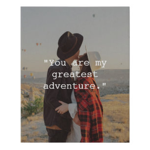 Create Your Own Custom Quote Photo Faux Canvas Print
