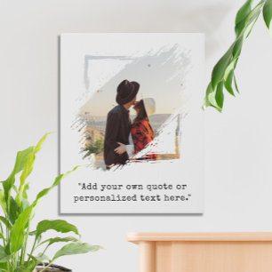Create Your Own Custom Quote Photo Faux Canvas Print