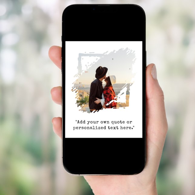 Create Your Own Custom Quote Photo Poster (Front Digital)