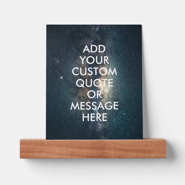 Create Your Own Custom Quote Picture Ledge (Front)