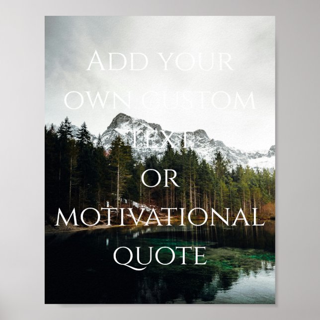 Create Your Own Custom Quote Poster (Front)
