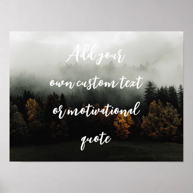 Create Your Own Custom Quote Poster | Zazzle