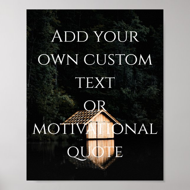 Create Your Own Custom Quote Poster (Front)